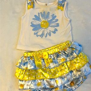 6-9 months girls skirt outfit